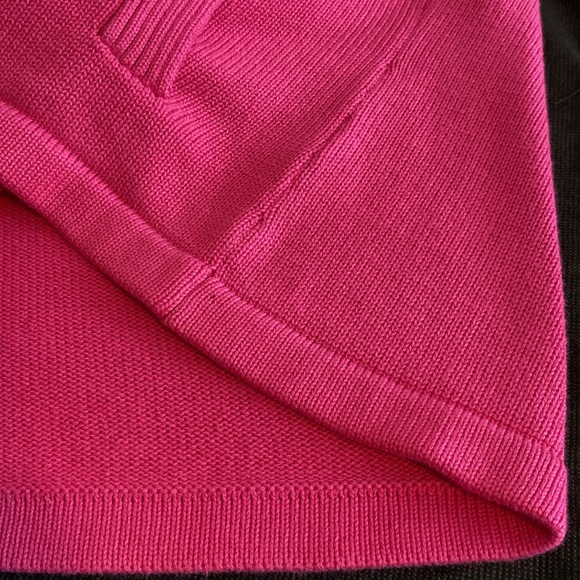 L. L. Bean 100% cotton Shawl Collar horn toggles and loop Candy pink Barbie XS - Picture 13 of 15